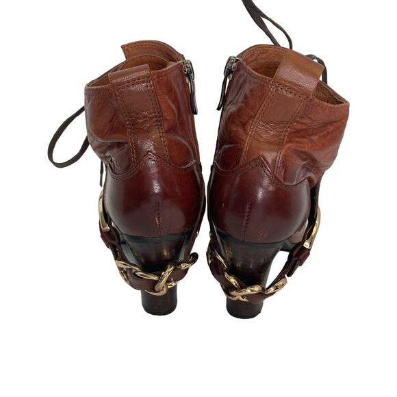 Marc Jacobs Brown Leather Y2K High Heel Booties - Picture 3 of 10